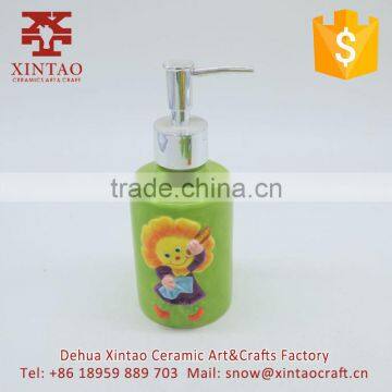 Cosmetic whitening cream Ceramic sunflower round jar acrylic essence bottle
