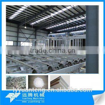 Plaster board making equipment with small capacity