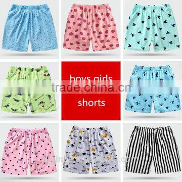 The wholesale children summer cotton beach pants boys and girls shorts pants baby pyjamas home casual shorts