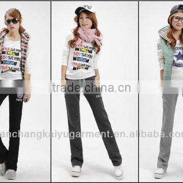 custom knitting sweatpants,custom trousers for women