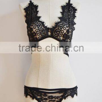 Sexy Fancy Bra Panty Set Fashion Underwear Bra Panty Set Black Sexy Bra and Panty New Design for Women