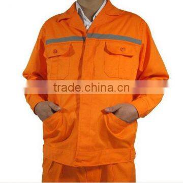 mens button-front orange reflective industrial coal mining workwear