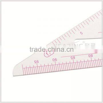 Kearing Brand Plastic Triangle Scale Ruler, 1/3 &1/5 Sanwich Line Ruler for Fashion Design, Scale Ruler With Protractor #8535 photo-5