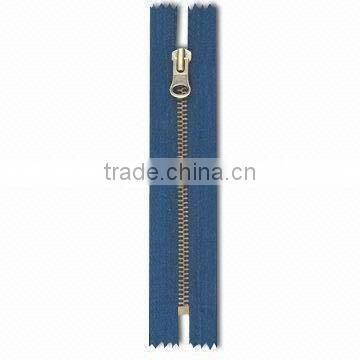 5# Brone zipper Close-End Auto Lock slider