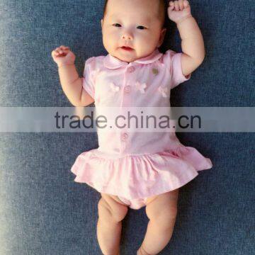 Newborn Baby Clothes Short Sleeve 95% Cotton Wholesale Baby Rompers For Summer photo-4