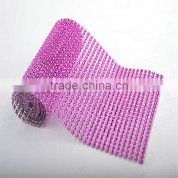 Wholesale 24 Rows Plastic Rhinestone Trim for Craft Decoration photo-6