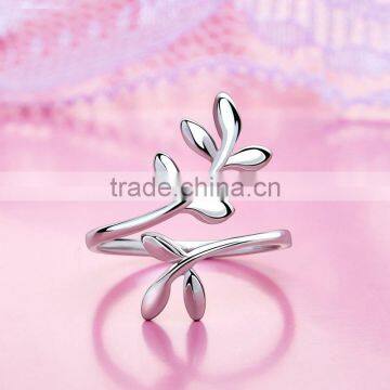 Factory Supplier Flower Rings Design High Quality Silver Plating Rings Popular Single Women Rings photo-3