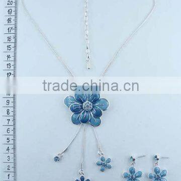 fashion necklace set,flower style, color paint jewelry,costume jewelry