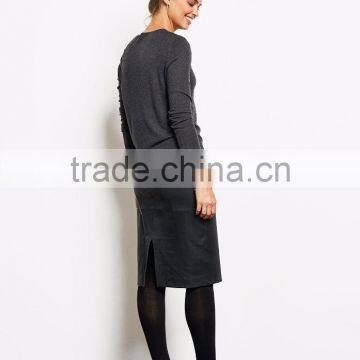 Fitted Fully Fashioned Knitwear Soft Knitting Fabric Ladies Cardigan Knitting Patterns photo-3