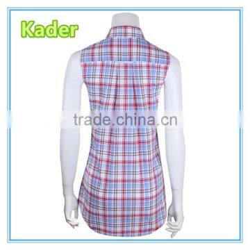 Mature Ladies 100% Cotton Sleeveless Blouse Top photo-2