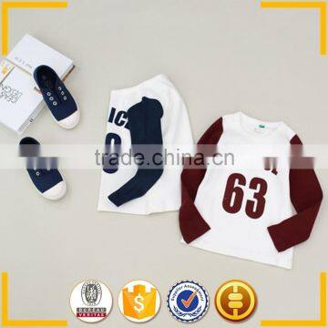 latest long sleeve sport design children tshirt kids longsleeve t shirt