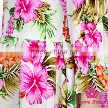 New Arrive Children Clothing Printed Flower Long Sleeve Soft Toddler Girl Cotton Dress Ruffle Playsuit Baby Frock Designs photo-5