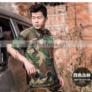 2016 Wholesale Men Camouflage Dryfit Breathable T-shirt Men Army Tactical Combat T Shirt Military Sport Camo Camp Mens T Shirts photo-4