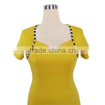 Custom Women Fashion Summer Short Sleeve Casual Dress; Latest Ladies Summer Dress photo-5