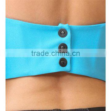 OEM Summer Latest Lady Flowing Strapless Short Front Long Back Blouse photo-5