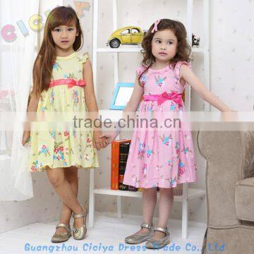 High Quality Pure Cotton Cute Hot Summer Girl Dress