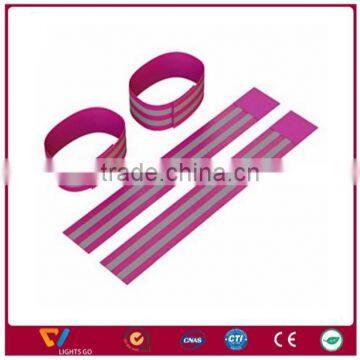 Highly Reflective Safety Slap Wrap Hook and Loop Armband With Two Straps Under CE EN 13356 photo-5