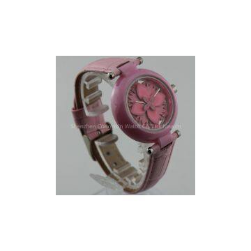 Women/ladies Ceramic Watch 2014Best Lady Flower Watches For Gift Set Girls Smart Wristwatch photo-2