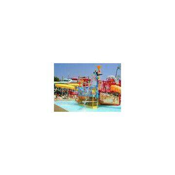 OEM Fiber Glass Kids' Water Playground System , Body Slide Swimming pool Play Equipment