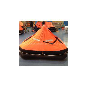 SOLAS approved Davit Launched inflatable life raft capacity of 12-25