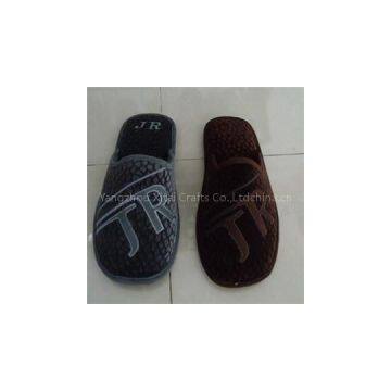 Microvelvet Embroidered Flash Indoor Slipper
