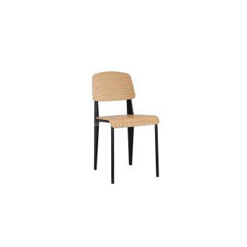 Modern Plywood Seat and Back Replica Jean Prouve Standard Dining Chair