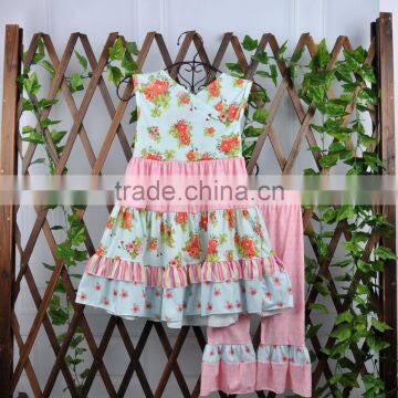 China yiwu new stytle summer cotton girls boutique outfit