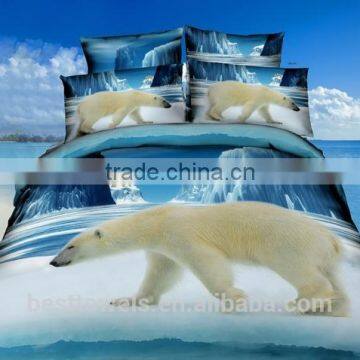 Wholesale cotton 3d printed bedding set with masha and bear