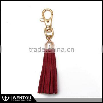 Wholesale Commissioned leather tassel keychain