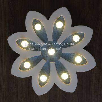 light blue color flower night light