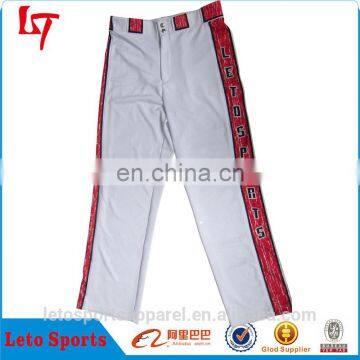 Baseball team pants white dry function Baseball Uniform Pants Custom design baseball pants