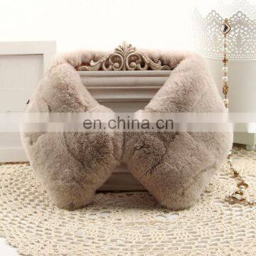 Thick rex rabbit fur collar genuine fur neck warmer custom size color
