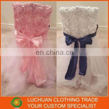 Fancy Design Wedding Rosette Chair Cover photo-2