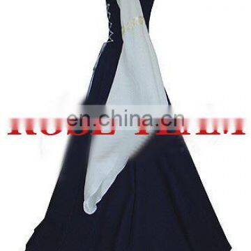 Rose Team-Free Shipping Custom-made Black And White Medieval Luxurious Victorian Dress Sexy Carnival Halloween Costume