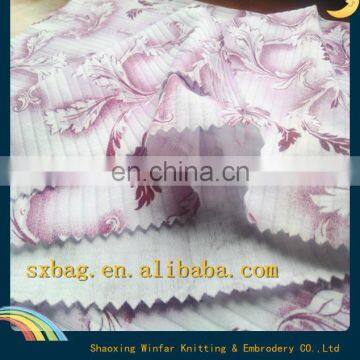Shaoxing Textile T/C Drop Needle Printed Knitting Polyester Cotton Interlock Fabric photo-3