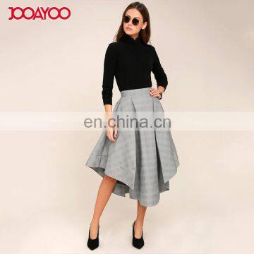  new design grey plaid fabric ladies dresses woman sexy plaid mini skirt