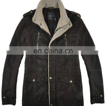 2015 lastest fashion handsome lamb leather jacket