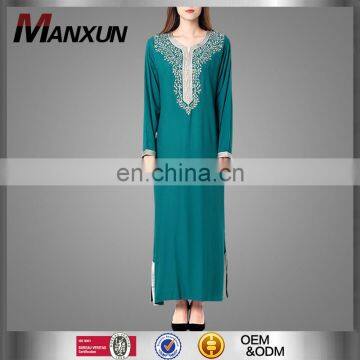 2017 Hot Sell Kaftan Abaya Islamic Clothing Embroidery Beautiful Fashion Dress Cosy Dubai Design Muslim Clothing