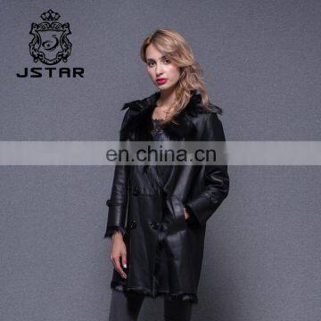 Italian new design real sheepskin leather double face jacket