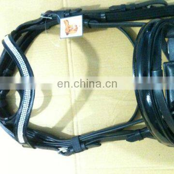 bling leather horse bridle