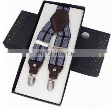 Man Suspenders 4 Clips Braces Elastic Adjustable Suspensorio Bretelles Tirantes Casual Trousers suspenders 3.5*120cm