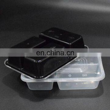 Plastic Sushi Tray/plastic Sushi Box/PP Sushi Box 3 Compartments Plastic pp Storage Box photo-3