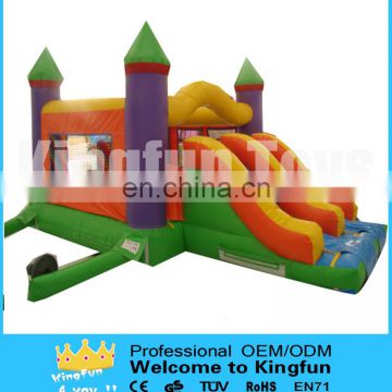 Hot sales inflatable castle with double slides