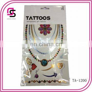 2015 colorful temporary tattoo sticker sold well in Europe and America market