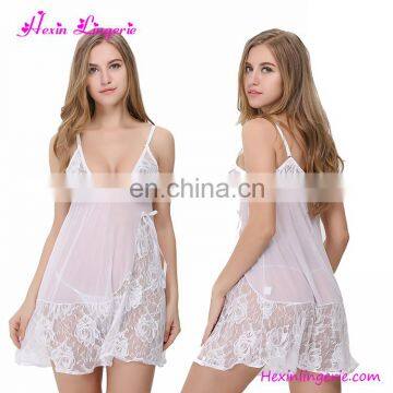 Without Moq White Silk Slips Hot Lingerie Sexy Babydoll Wholesale Cotton Pajamas