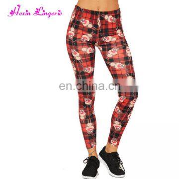 Wholesale Custom Service Women Capri High Waist Brushed Printing Leggings Factory photo-5