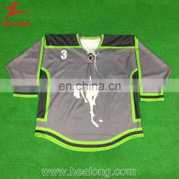 Healong Design Custom Hockey Game Any Logo Or Color Sublimation Ice Hockey Jersey