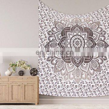 Indian Wall Hanging Hippie Ombre Mandala Tapestry Bohemian Bedspread Dorm Decor 95"X85" Inch