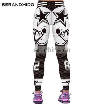 Women America Football Cowboys Custom Printing Yoga Pants photo-4