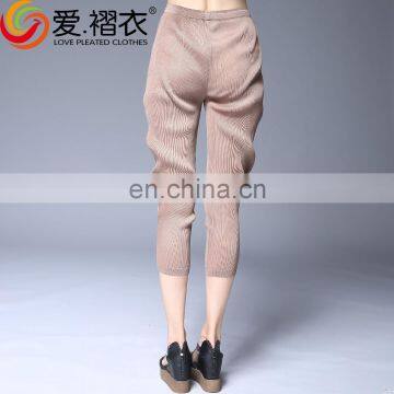 Good Quality Quick Dry High Waist Pleated Pants Girls Wearing Leggings Pants photo-6